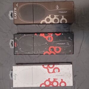 Hair Brush Set - White, Black, Brown